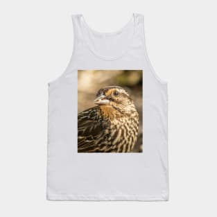 Sparrow with a Seed Photograph Tank Top